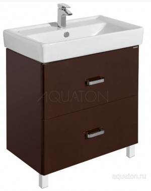 Тумба под раковину Акватон Америна 80 Н 1A169401AM430 темно-коричневая