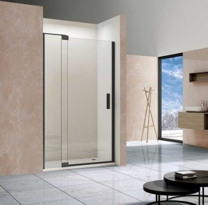 Душевая дверь Vincea Extra 80-90 VDP-1E8090CLB прозрачное