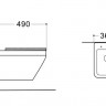 Унитаз подвесной Aquatek Лира AQ1155-00 безободковый с микролифтом