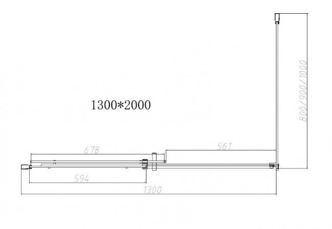 Душевой уголок Vincea Dice 130*100 VSR-4D1013CL прозрачное