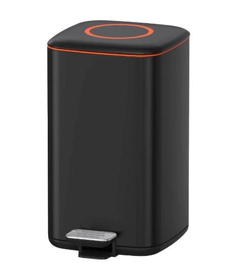 Ведро для мусора JAVA S-888-12Q 12 литров микролифт