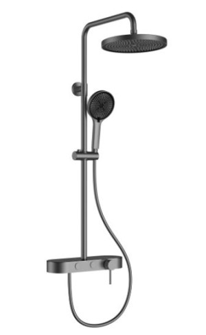 Душевая система Vincea VSFS-402GM вороненая сталь