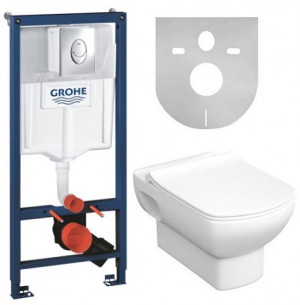 Комплект инсталляции Grohe Rapid SL с подвесным унитазом Roca Dama Senso SET-GRDS-ov