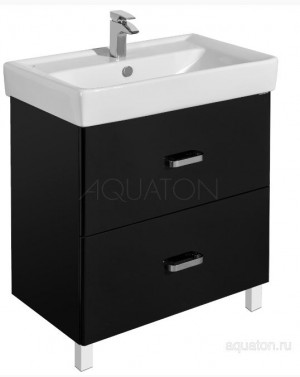 Тумба под раковину Акватон Америна 80 Н 1A169401AM950 черная