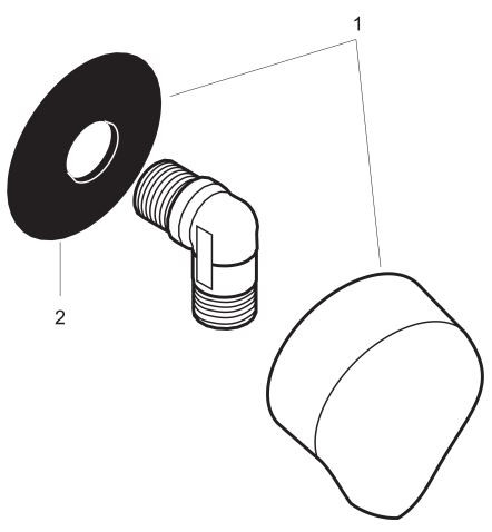 Шланговое подсоединение Hansgrohe FixFit E 27454140 бронза