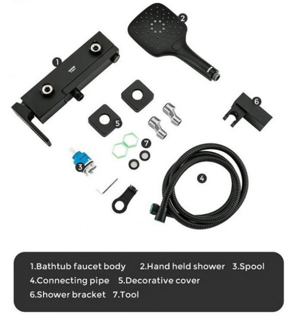 Смеситель Gappo G3217-6 для ванны