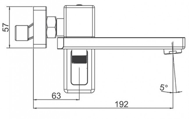 Смеситель Gappo G3217-6 для ванны
