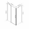 Душевой уголок Vincea Orta 100*90 VSR-1O9010CL прозрачное