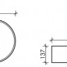 Раковина Ceramicanova Element 35,8*35,8 CN6032MB накладная черный матовый