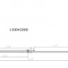 Душевой уголок Vincea Dice 140*100 VSR-4D1014CL прозрачное