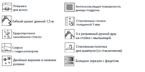Душевая кабина Esbano ES-80CK 80*80