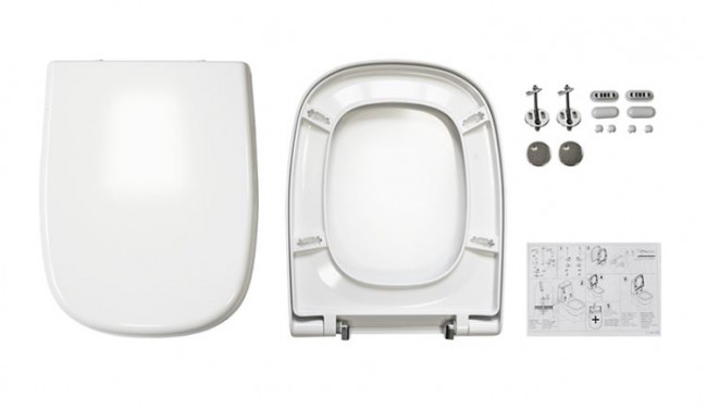 Унитаз-компакт Sanita Luxe Quadro DM с микролифтом QDRSLCC01040522