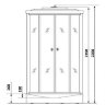 Душевая кабина Niagara NG-3503-14G 80*80