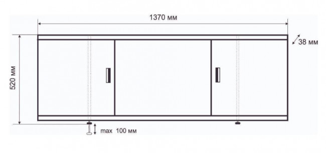 Экран под ванну Emmy Виктория 137