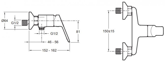 Смеситель Jacob Delafon Lucien E20847-00 для душа