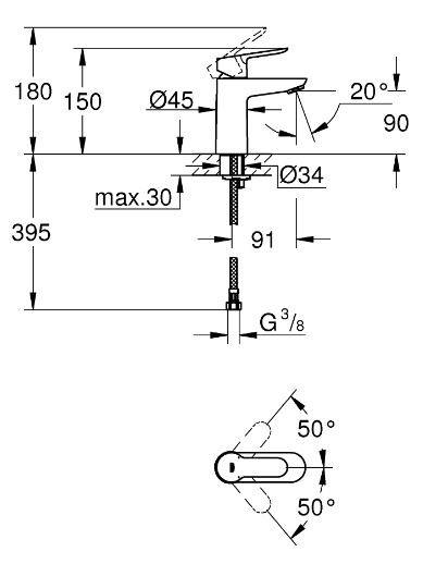 Комплект для ванны Grohe Start Edge 119823