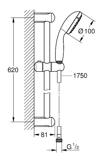 Комплект для ванны Grohe Start Edge 119823