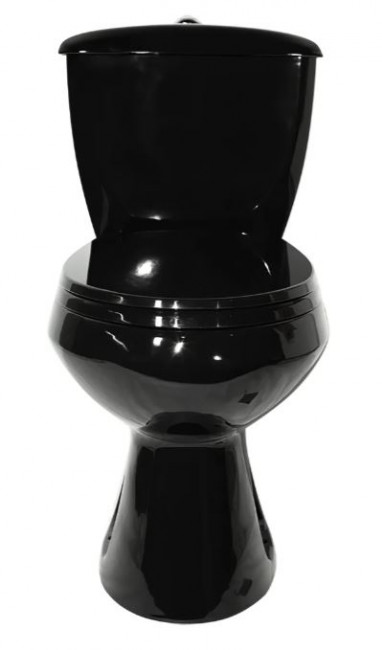 Унитаз-компакт Оскольская Керамика Элисса Стандарт 43374130202 черный антивсплеск