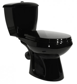 Унитаз-компакт Оскольская Керамика Элисса Стандарт 43374130202 черный антивсплеск