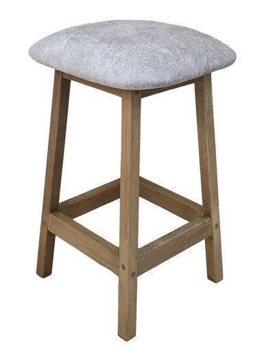 Табурет квадратный Велди бук дуб рустикальный/релакс крем