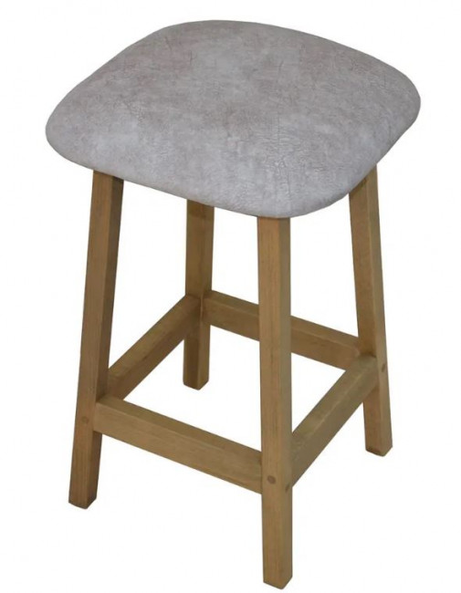 Табурет квадратный Велди бук дуб рустикальный/релакс крем