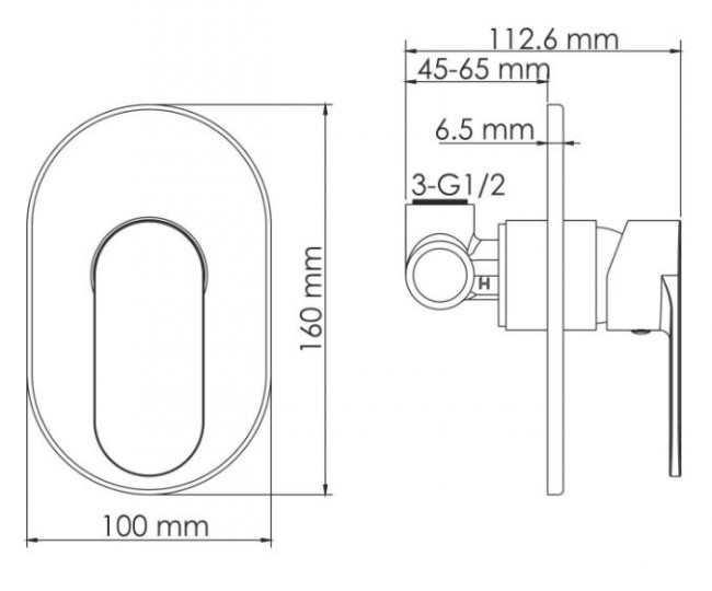 Душевая система WasserKRAFT A12777 встраиваемая