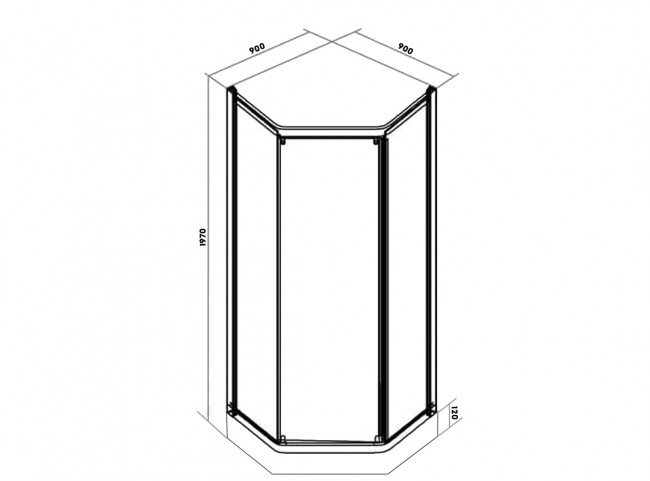 Душевой уголок Parly ZEP91 90*90