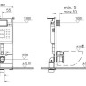 Система инсталляции VitrA Core 800-1873 для унитаза с кнопкой смыва Root R 740-2280 хром глянец