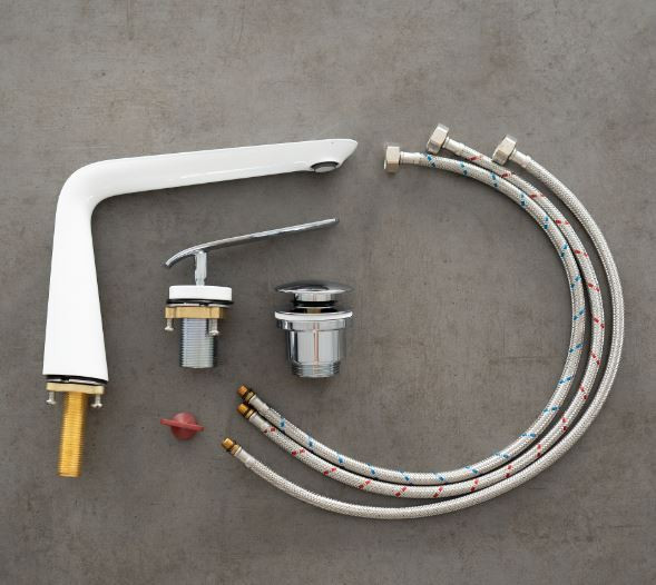 Смеситель Lemark Melange LM4936CW для раковины высокий встраиваемый