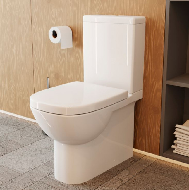 Унитаз-компакт Sanita Luxe Quadro DM с микролифтом QDRSLCC01040522