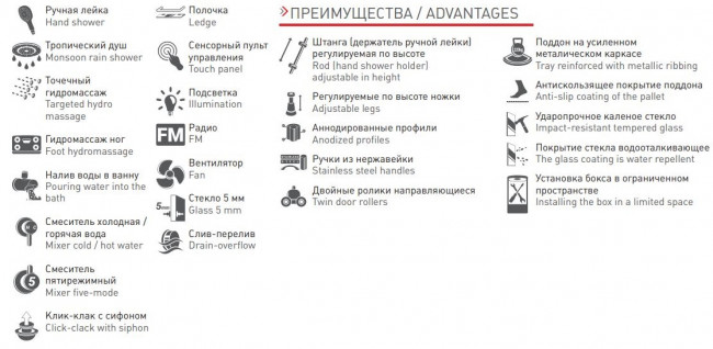 Душевая кабина Timo Standart T-1150 150*88