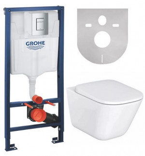 Комплект инсталляции Grohe Rapid SL с подвесным унитазом Roca Gap Rimless SET-GRG-kv Комплект инсталляции Grohe Rapid SL с подвесным унитазом Roca Gap Rimless SET-GRG-kv
