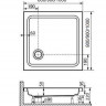 Поддон акриловый RGW Style 80*80 16180188-11