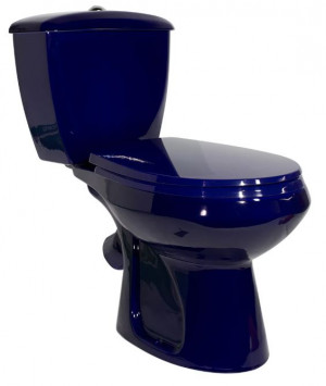 Унитаз-компакт Оскольская Керамика Элисса Стандарт 43355130202 синий антивсплеск