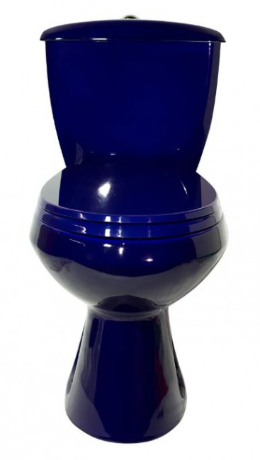 Унитаз-компакт Оскольская Керамика Элисса Стандарт 43355130202 синий антивсплеск