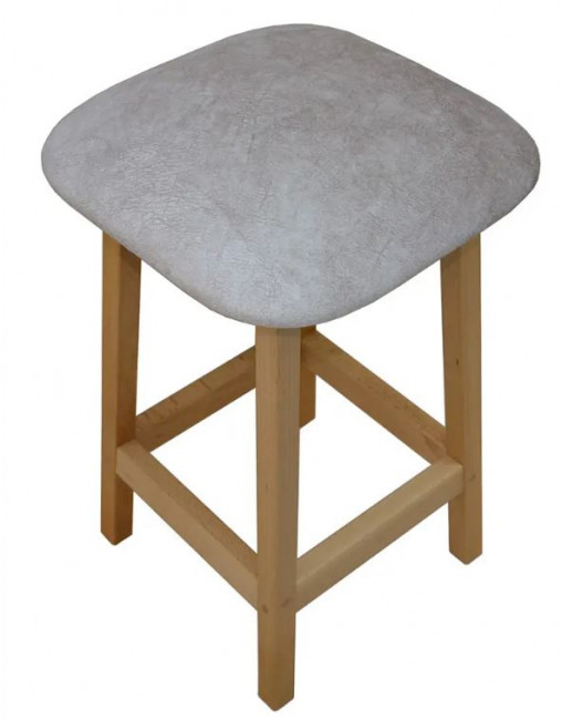 Табурет квадратный Велди бук натуральный/релакс крем