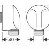 Шланговое подсоединение Hansgrohe FixFit E 27454700 белый