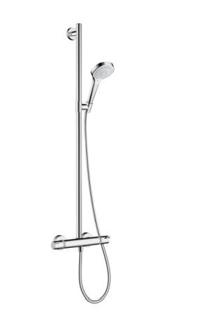 Душевая система Hansgrohe Croma Select S SemiPipe Multi 27247400 с термостатом хром/белый