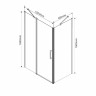 Душевой уголок Vincea Orta 120*90 VSR-1O9012CL прозрачное