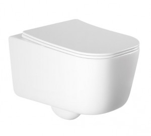 Унитаз подвесной Aquatek Лугано AQ2002-00 безободковый с микролифтом