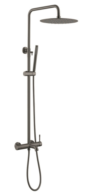 Душевая система Boheme Uno 468-GM оружейная сталь (графит)
