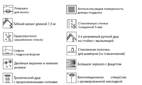 Душевая кабина Esbano ES-110CR 110*110