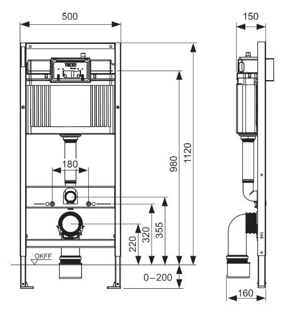 Система инсталляции TECE Base 9400401