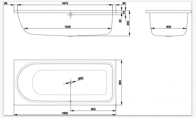 Ванна стальная Bette BetteOcean 180*80 8857-000PLUS GlasurPlus