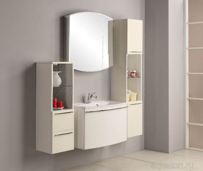 Тумба под раковину Акватон Севилья 80 1A126301SEG30 белый жемчуг