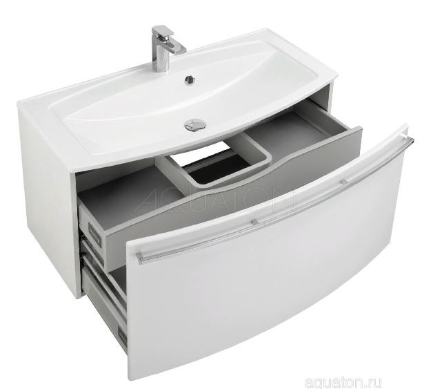 Тумба под раковину Акватон Севилья 80 1A126301SEG30 белый жемчуг