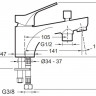Смеситель Jacob Delafon Brive E75769-CP для ванны