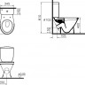 Унитаз-компакт Norm Blanc Duroplast 9837B099-7202 с сиденьем микролифт