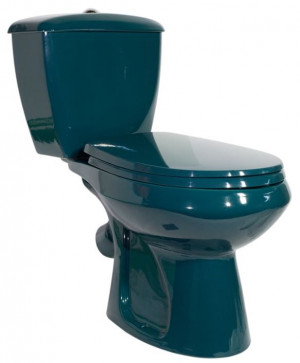 Унитаз-компакт Оскольская Керамика Элисса Стандарт 43325130202 зеленый антивсплеск