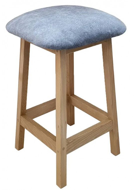 Табурет квадратный Велди бук натуральный/релакс сильвер